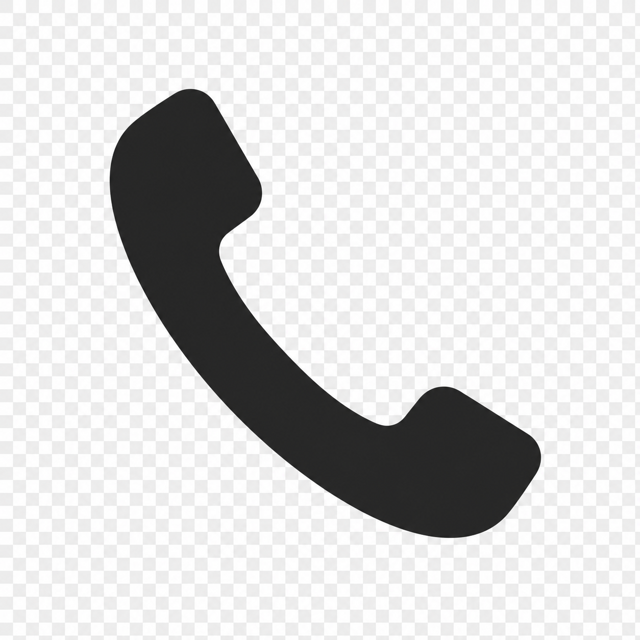 Simple Gray Phone Icon